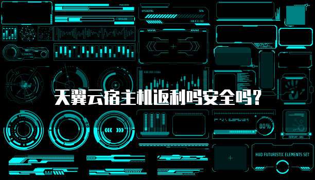 天翼云宿主机返利吗安全吗?