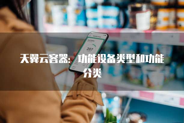 天翼云容器:功能设备类型和功能分类