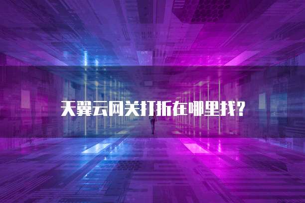 天翼云网关打折在哪里找?