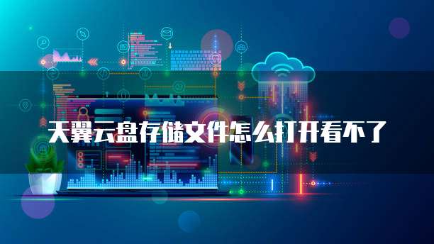 天翼云盘存储文件怎么打开看不了