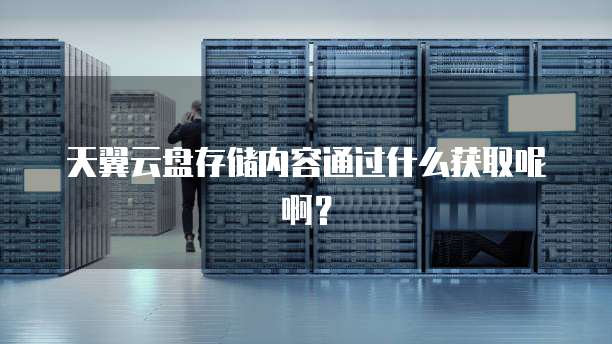 天翼云盘存储内容通过什么获取呢啊?