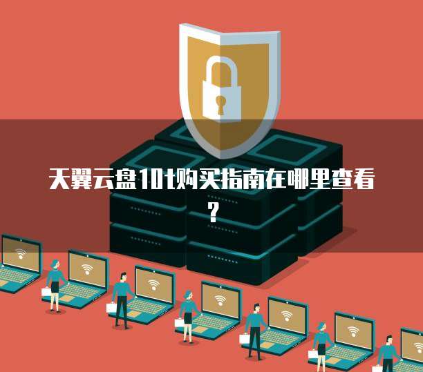 天翼云盘10t购买指南在哪里查看?