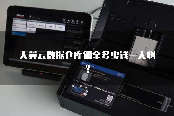 天翼云数据仓库佣金多少钱一天啊?
