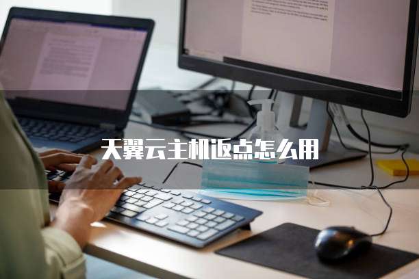 天翼云主机返点怎么用