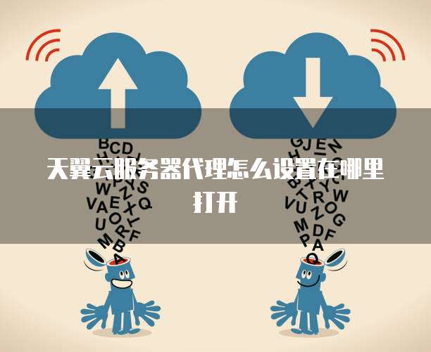天翼云服务器代理怎么设置在哪里打开