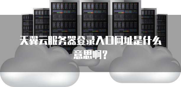 天翼云服务器登录入口网址是什么意思啊?