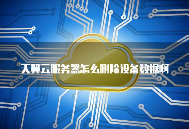 天翼云服务器怎么删除设备数据啊