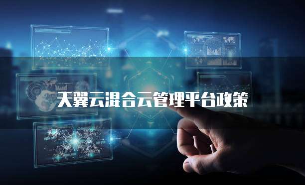 天翼云混合云管理平台政策