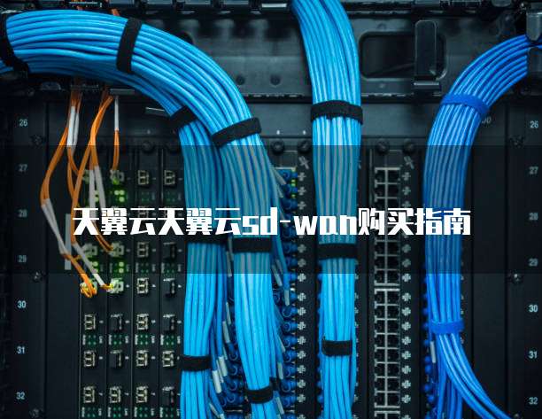 天翼云天翼云sd-wan购买指南