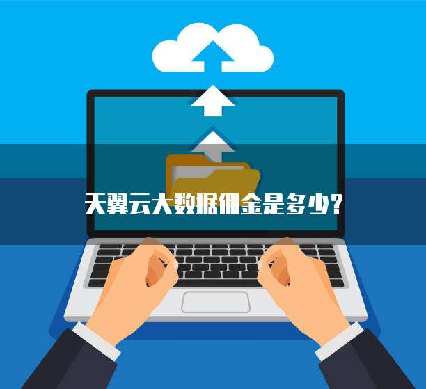 天翼云大数据佣金是多少?