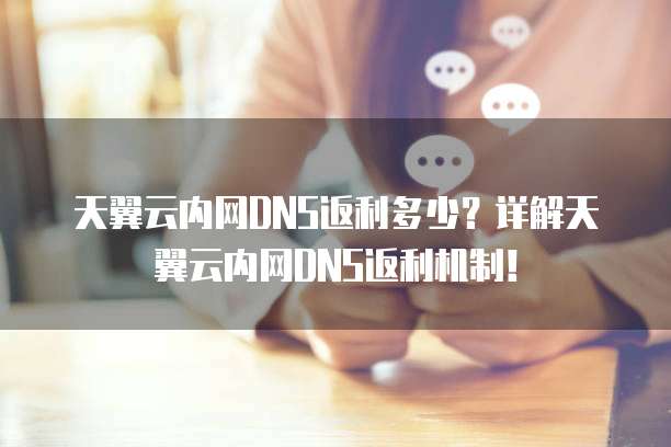 天翼云内网DNS返利多少？详解天翼云内网DNS返利机制！