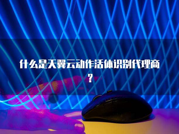 什么是天翼云动作活体识别代理商?