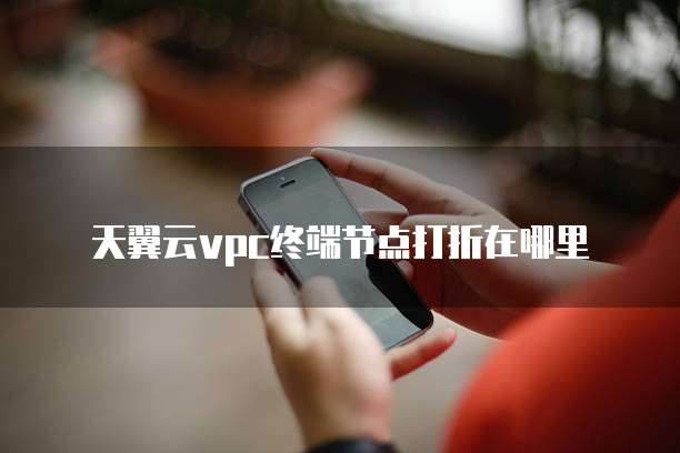 天翼云vpc终端节点打折在哪里