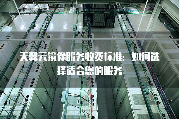 天翼云镜像服务收费标准:如何选择适合您的服务