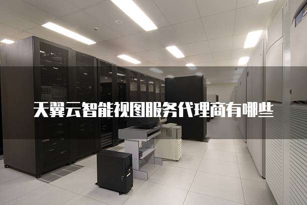 天翼云智能视图服务代理商有哪些