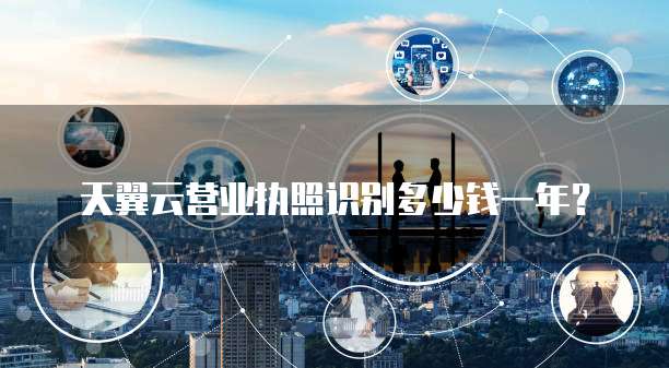 天翼云营业执照识别多少钱一年?