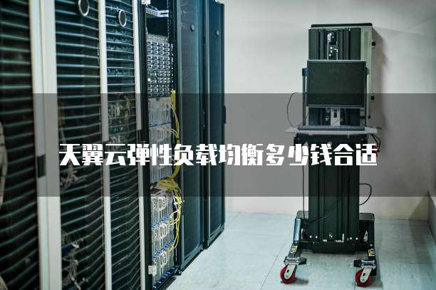 天翼云弹性负载均衡多少钱合适