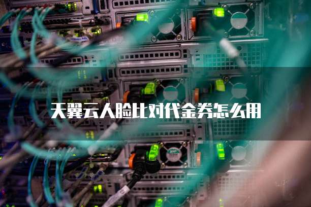 天翼云人脸比对代金券怎么用