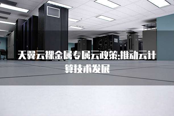 天翼云裸金属专属云政策:推动云计算技术发展