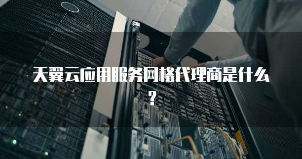 天翼云应用服务网格代理商是什么?