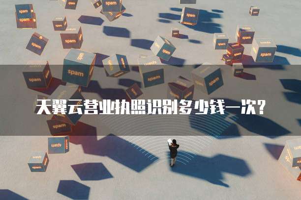 天翼云营业执照识别多少钱一次?