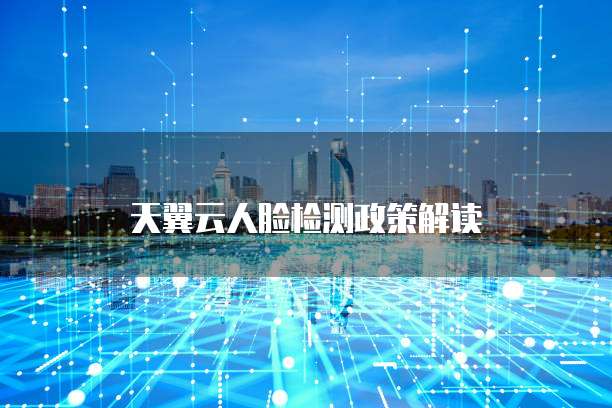 天翼云人脸检测政策解读