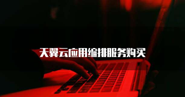 天翼云应用编排服务购买
