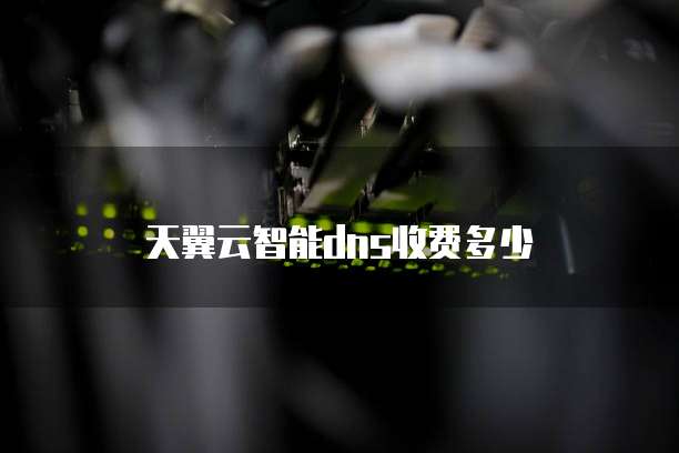 天翼云智能dns收费多少