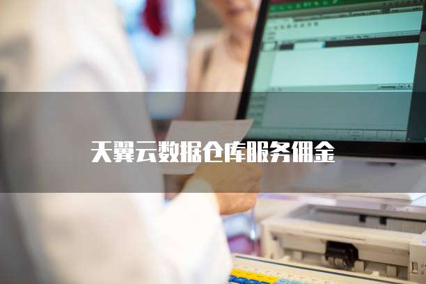 天翼云数据仓库服务佣金
