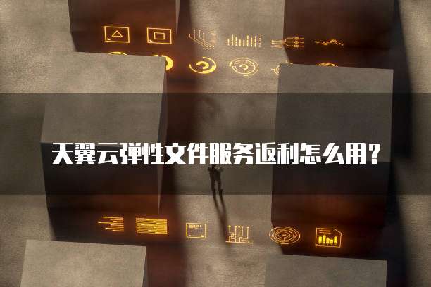 天翼云弹性文件服务返利怎么用?
