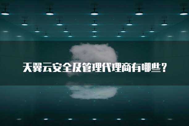 天翼云安全及管理代理商有哪些?