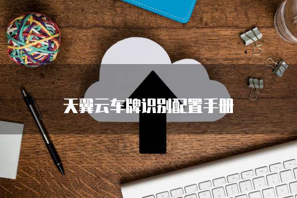 天翼云车牌识别配置手册