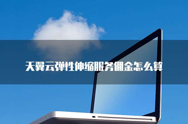 天翼云弹性伸缩服务佣金怎么算