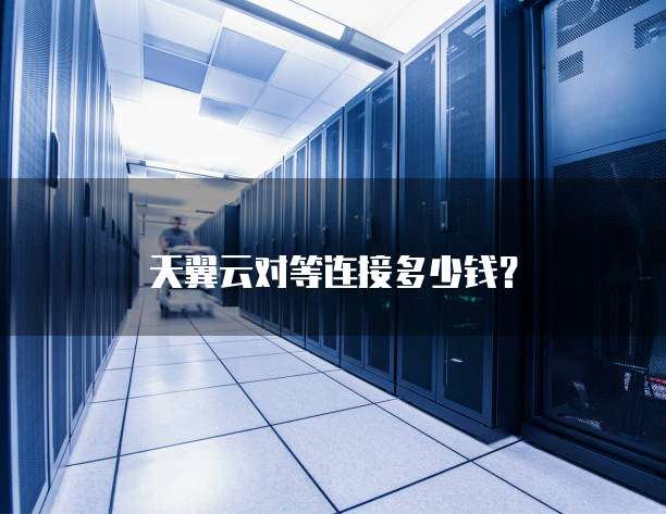 天翼云对等连接多少钱？