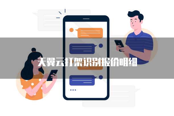 天翼云打架识别报价明细