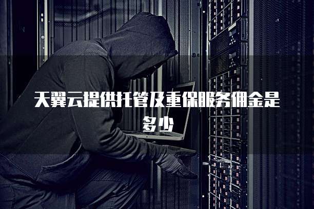 天翼云提供托管及重保服务佣金是多少
