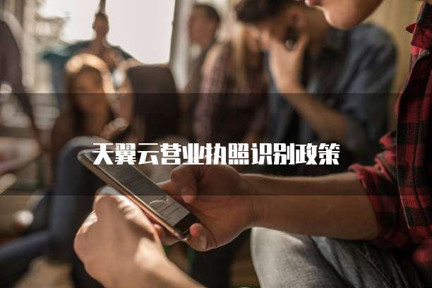 天翼云营业执照识别政策