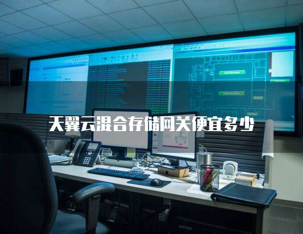 天翼云混合存储网关便宜多少
