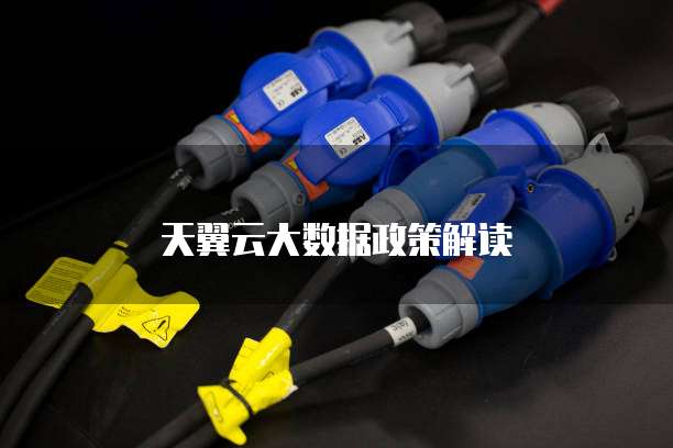 天翼云大数据政策解读