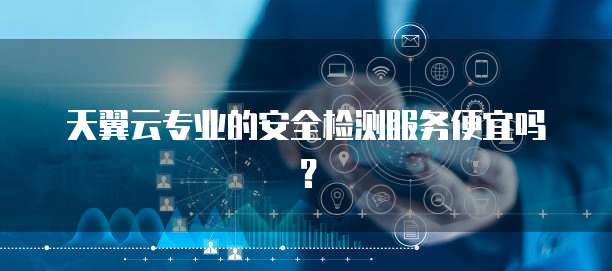 天翼云专业的安全检测服务便宜吗?