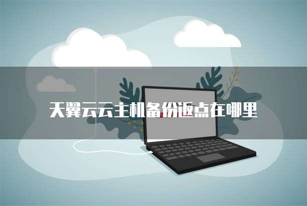 天翼云云主机备份返点在哪里