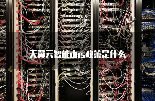 天翼云智能dns政策是什么