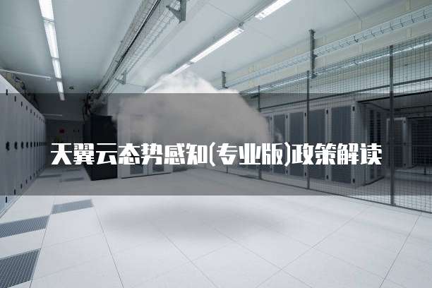 天翼云态势感知(专业版)政策解读
