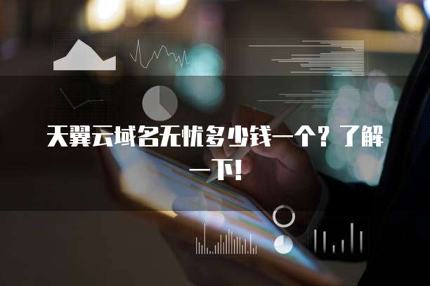 天翼云域名无忧多少钱一个?了解一下!