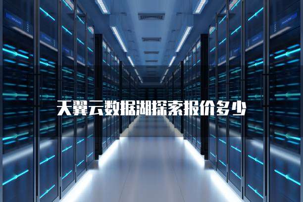 天翼云数据湖探索报价多少