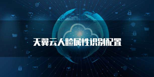 天翼云人脸属性识别配置