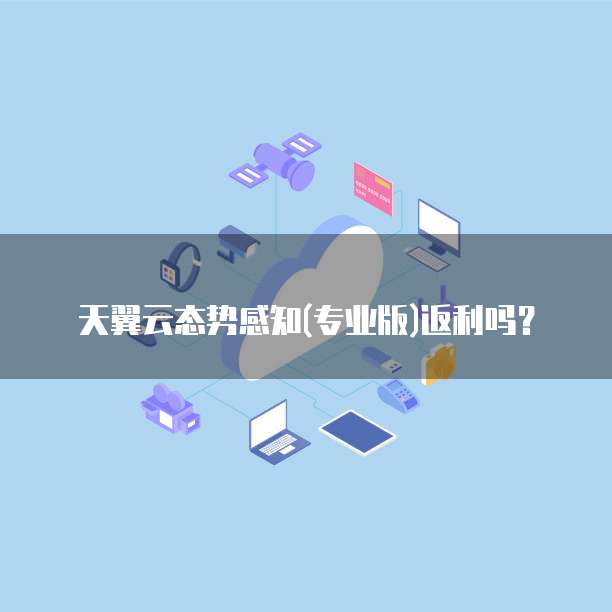 天翼云态势感知(专业版)返利吗？