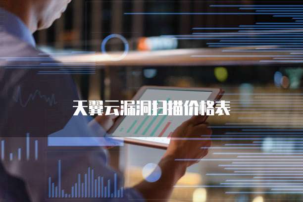 天翼云漏洞扫描价格表