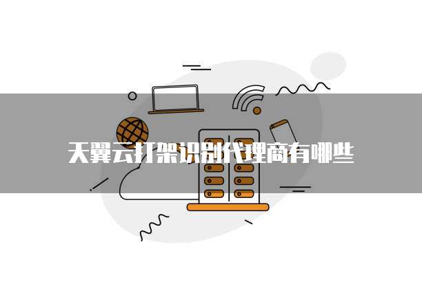 天翼云打架识别代理商有哪些