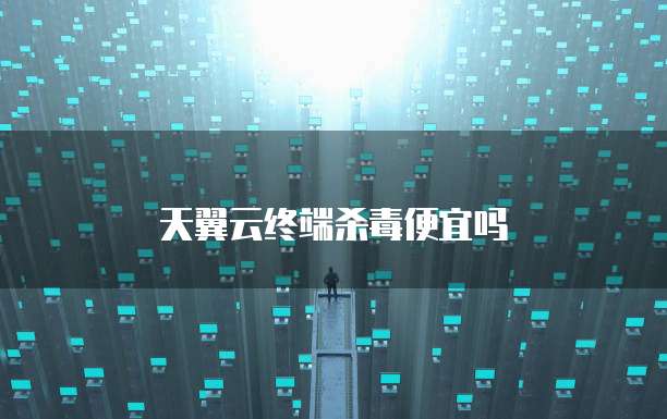 天翼云终端杀毒便宜吗